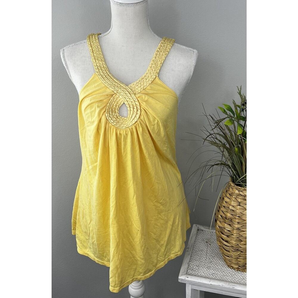 Women’s Debbie Miller For RIGO Detailed Back Yellow Cami/Tank Size L